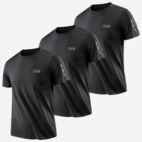 Aerofit Men's Running Top Pack of 3 Black