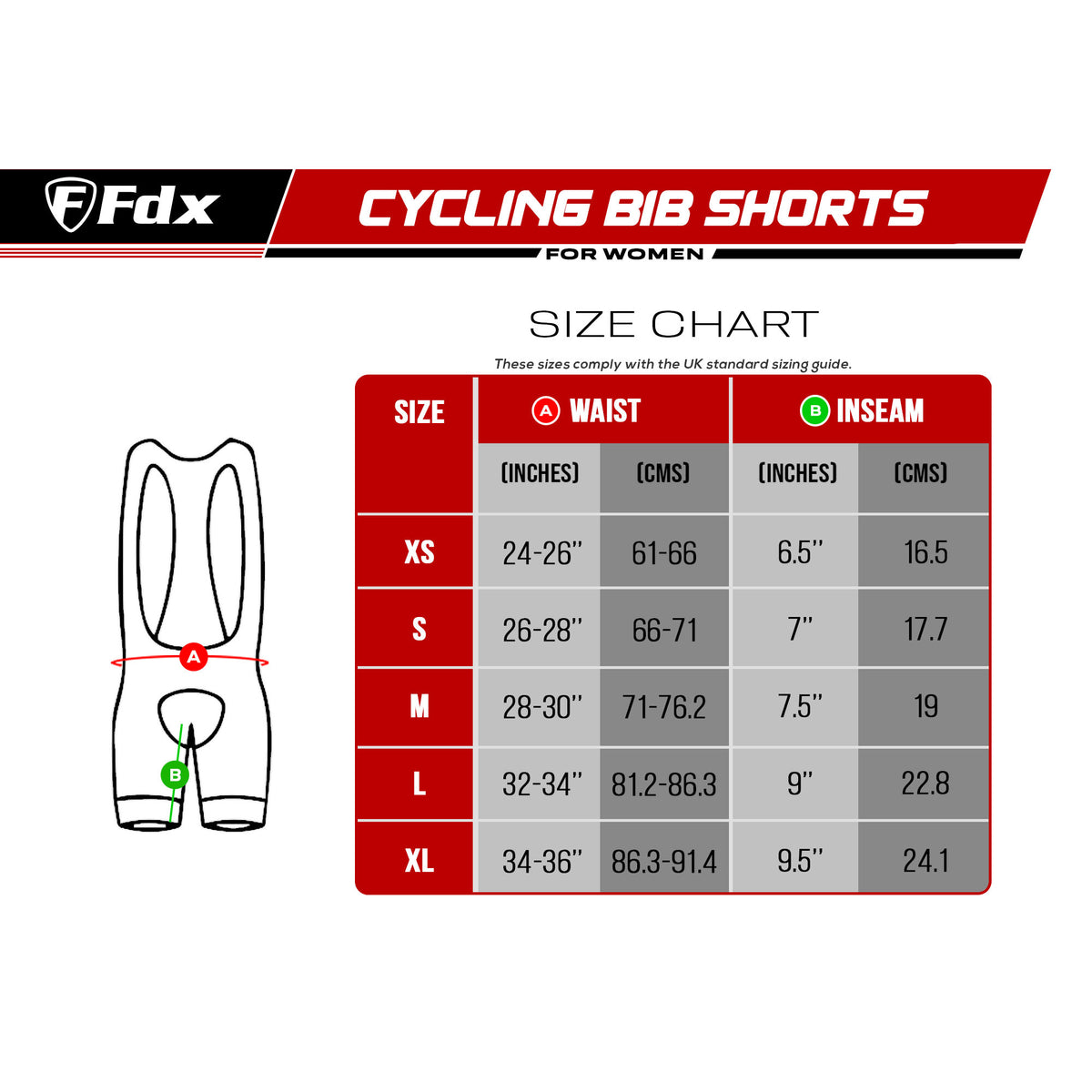 Fdx Signature Purple Women's & Girl's Padded Summer Cycling Bib Shorts