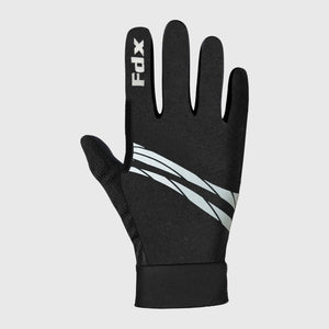 FDX Cyclone Full Finger Gel Padded Cycling & MTB Gloves Ideal for cycling Running & Hiking Anti Slip, Reflective Details, Velcro Strap Touch Screen Compatible & Lightweight UK
