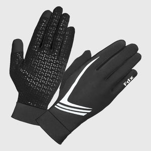 Fdx Aero Full Finger Gel Padded Cycling & MTB Gloves Ideal for cycling Running & Hiking Anti Slip, Reflective Details, Velcro Strap Touch Screen Compatible & Lightweight UK 