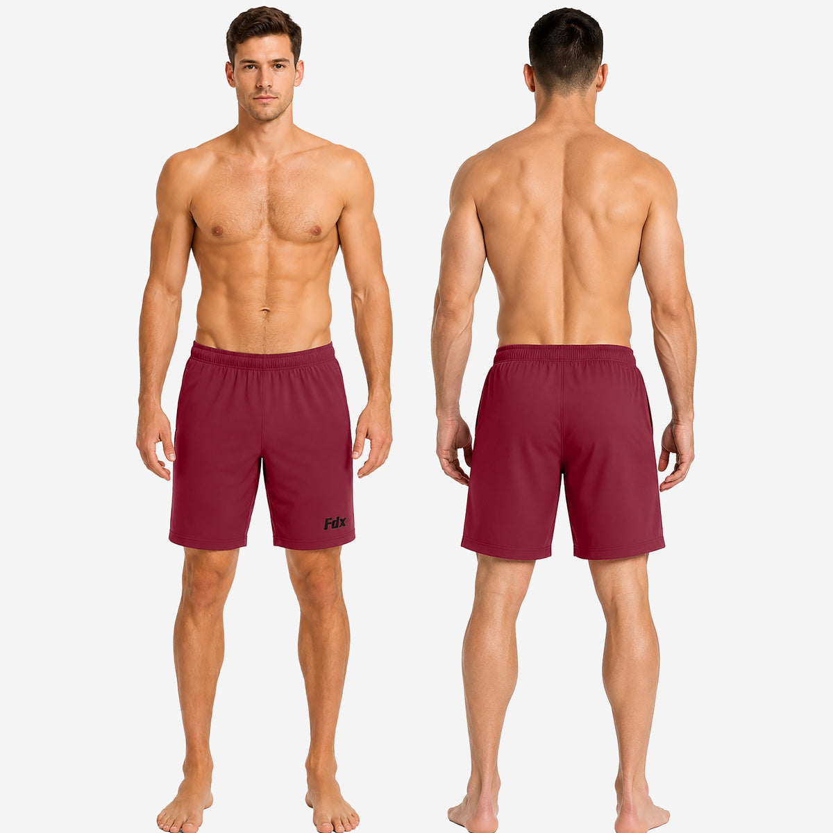 Pro Men's Running Shorts Maroon