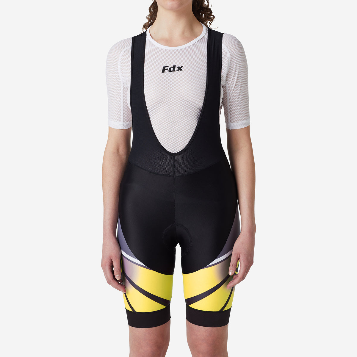 Fdx Signature Yellow Women's & Girl's Padded Summer Cycling Bib Shorts