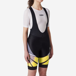 Fdx Signature Yellow Women's & Girl's Padded Summer Cycling Bib Shorts