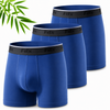 Men,s Bamboo Boxer Shorts Pack of 3 Navy Blue