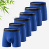Men,s Bamboo Boxer Shorts Pack of 6 Navy Blue