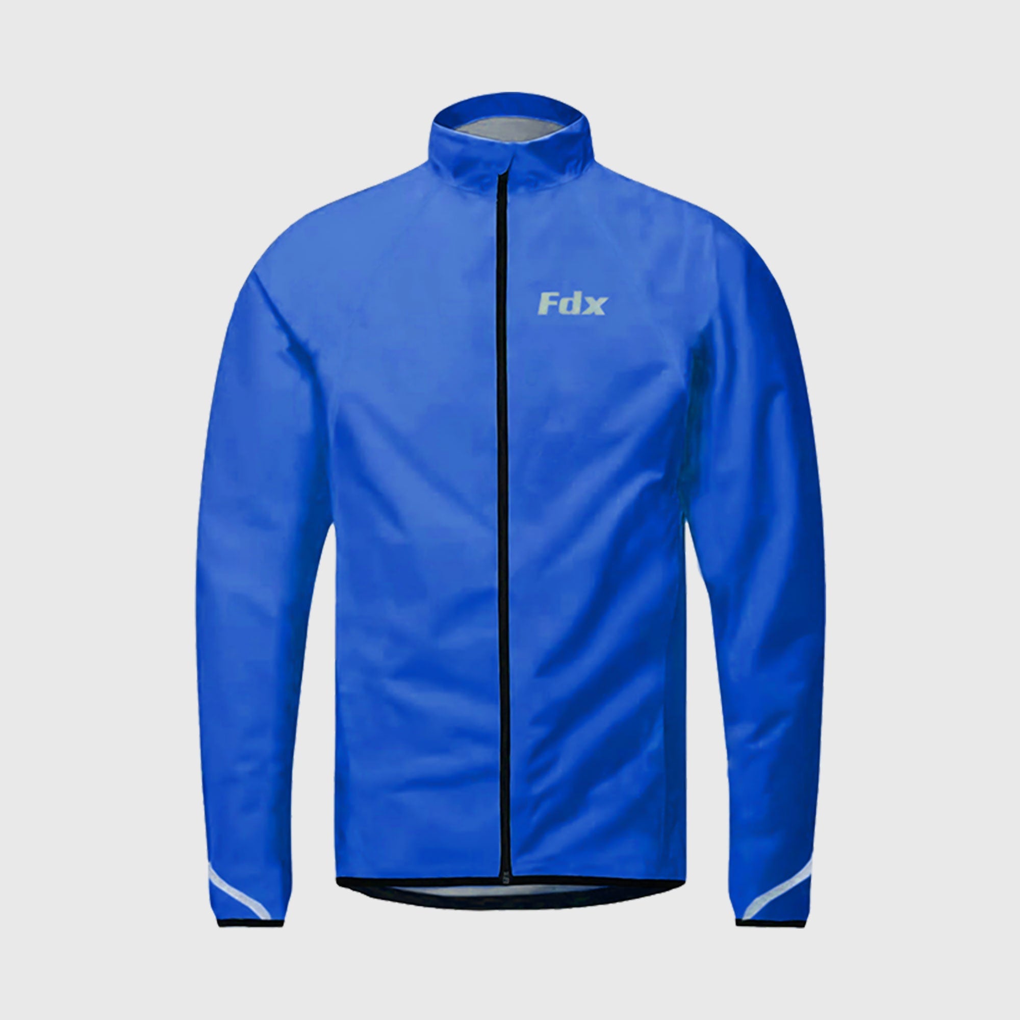 Fdx J20 Hi Viz Wind & Waterproof Men's Cycling Jacket Blue | FDX