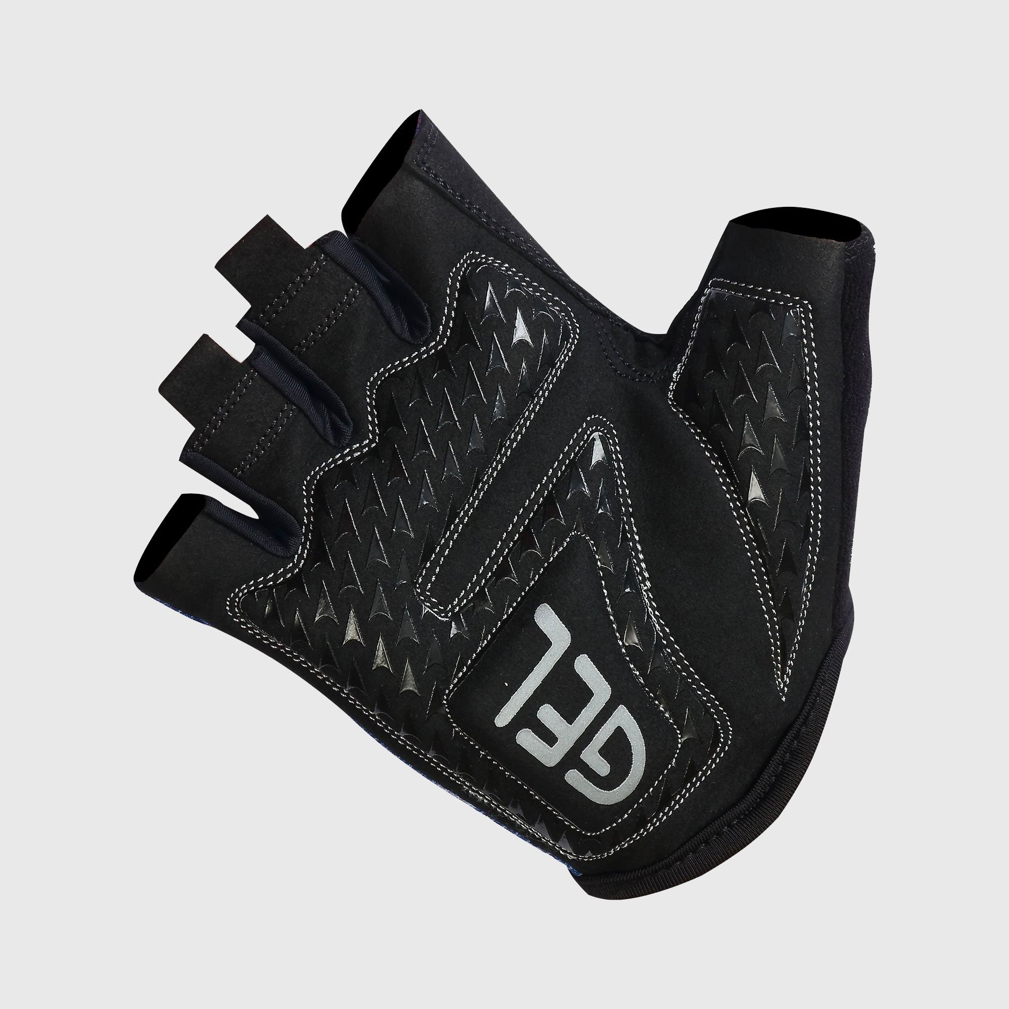 Fdx Black & Red Short Finger Cycling Gloves for Summer MTB Road Bike fingerless, anti slip & Breathable - Classic II