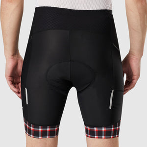 FDX Men’s Red & Black Cycling Shorts 3D Gel Padded summer road bike shorts - Breathable Quick Dry bike shorts, lightweight comfortable shorts for riding