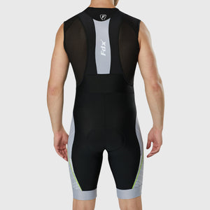 Fdx Breathable Mens Gel Padded Cycling Bib Shorts Black & Grey For Summer Roubaix Thermal Fleece Reflective Warm Stretchable Leggings - Classic II Bike Shorts