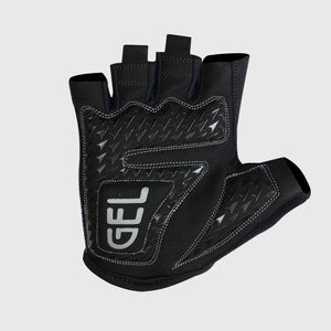 Fdx Unisex Black & Grey Short Finger Gloves Summer Gel Padded Mountain Bike Mitts Lightweight Comfort Cycling Gear UK