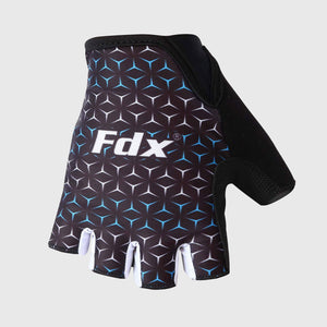 Fdx Men & Women Short Finger Cycling Gloves Black for Summer MTB Road Bike fingerless, anti slip & Breathable - Vega