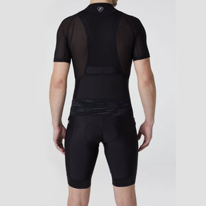Fdx Mens Storage Pockets Anti Sweat Gel Padded Cycling Bib Shorts Black & Grey For Summer Roubaix Thermal Fleece Reflective Warm Leggings - Velos Bike Shorts