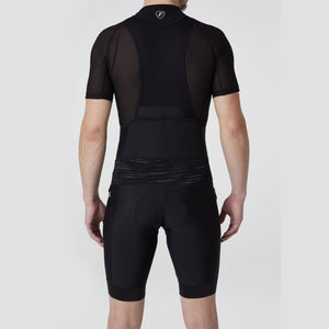 Fdx Mens Summer Thermal Gel Padded Cycling Bib Shorts Black & Blue Thermal Fleece Reflective Warm Leggings - Velos Bike Shorts