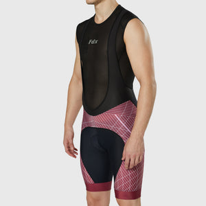 Fdx Breathable Mens Gel Padded Cycling Bib Shorts Black & Red For Summer Roubaix Thermal Fleece Reflective Warm Stretchable Leggings - Classic II Bike Shorts