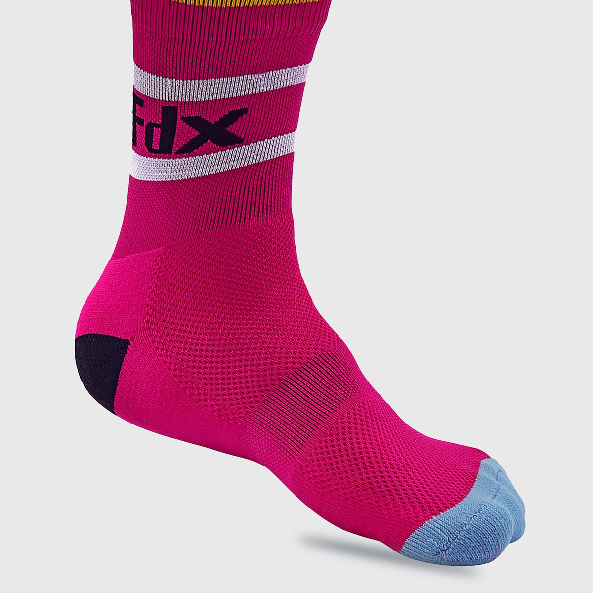 Fdx Pink Compression Socks for Cycling Running - Main Image