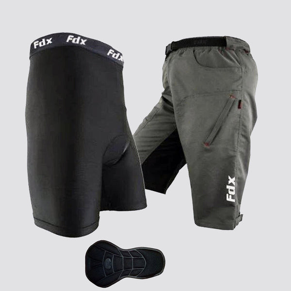 Rion Cycling Shorts Men Detachable Padded Undershorts Mtb