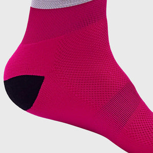 Fdx Unisex Pink Cycling Compression Socks Breathable Elasticity Mesh Panel Men Women Cycling Gear UK