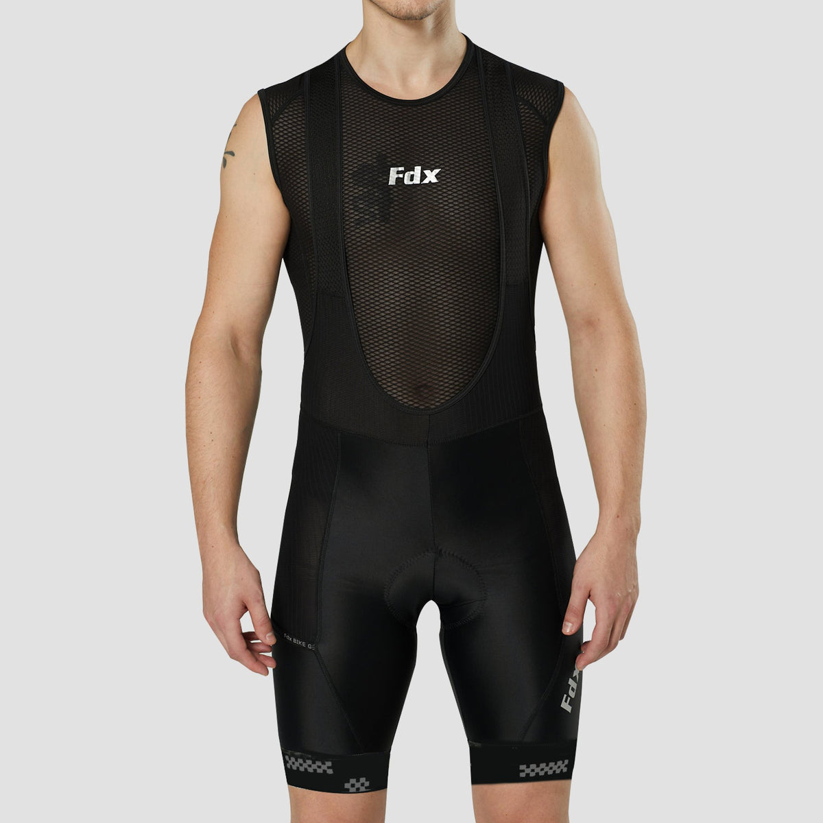 Fdx Mens Lightweight Gel Padded Cycling Bib Shorts Black For Summer Roubaix Thermal Fleece Reflective Warm Leggings - All Day Bike Shorts