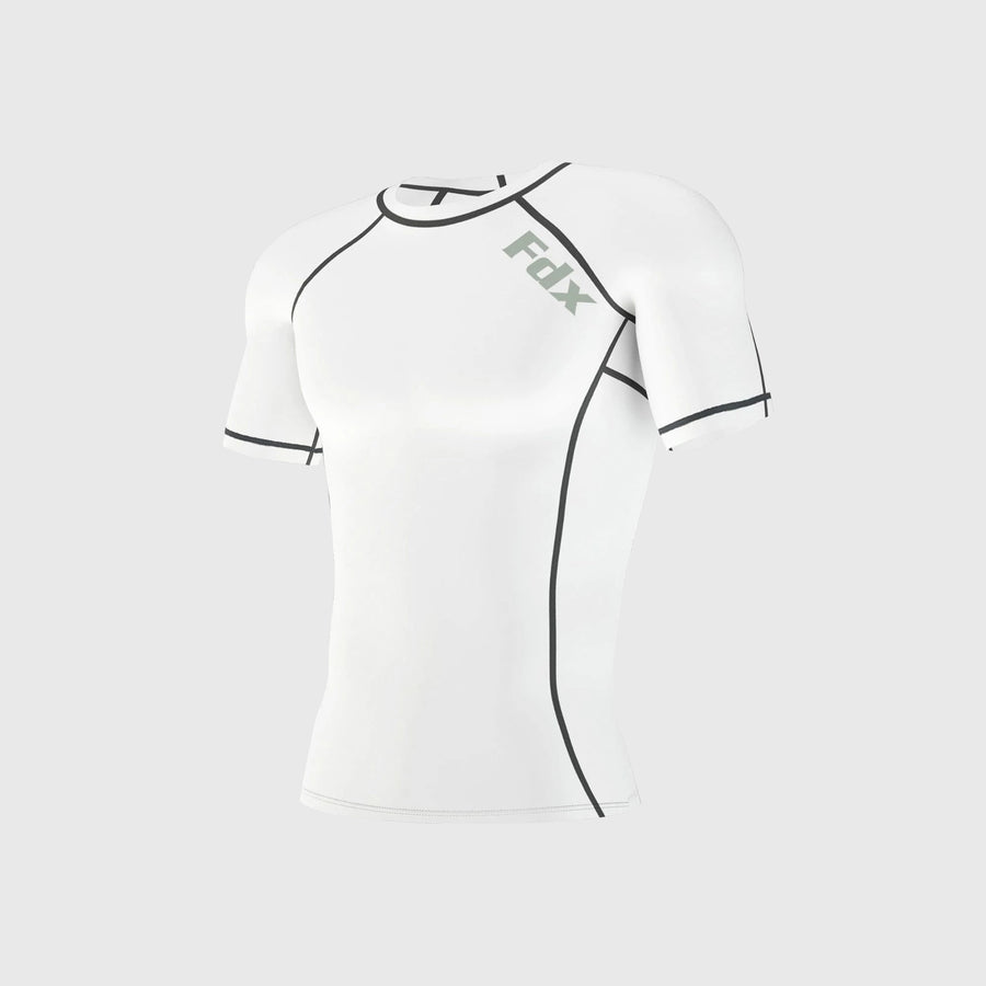 Cosmic Men's Short Sleeve Base Layer White
