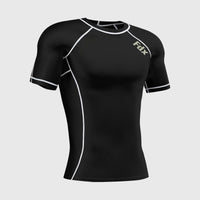 Cosmic Men's Short Sleeve Base Layer Black / White