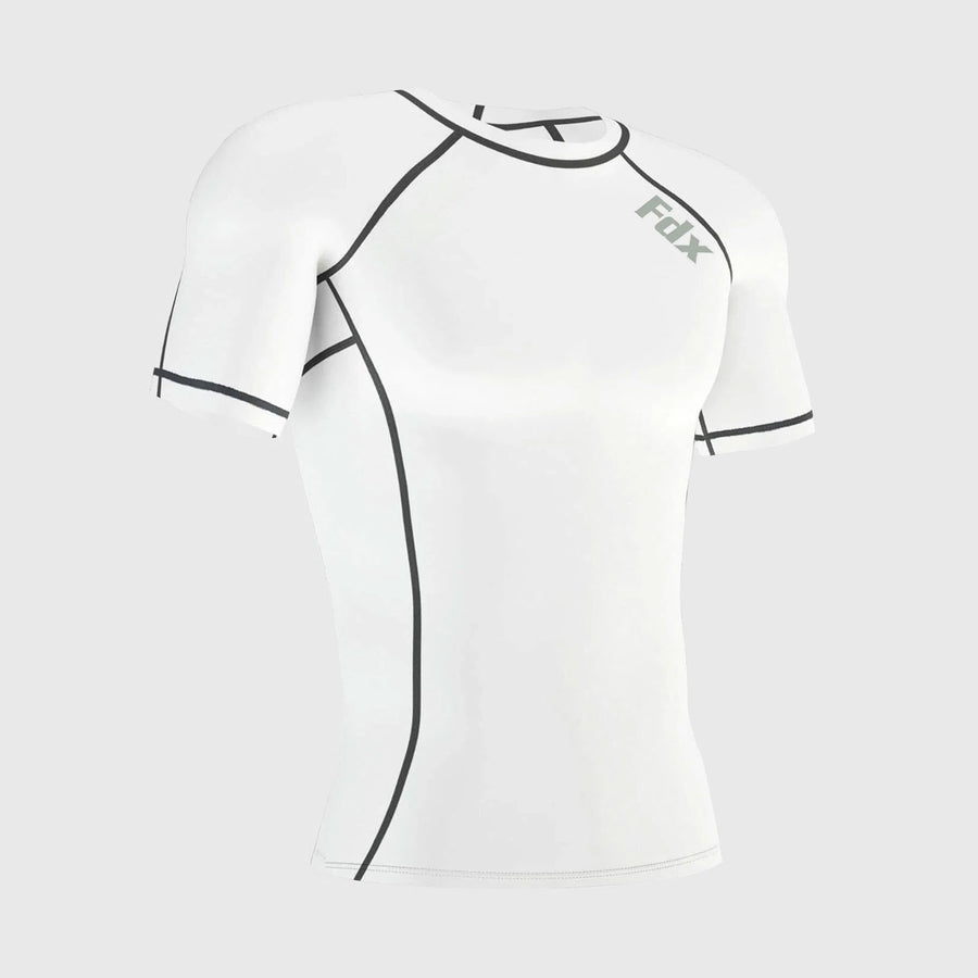 Cosmic Men's Short Sleeve Base Layer White