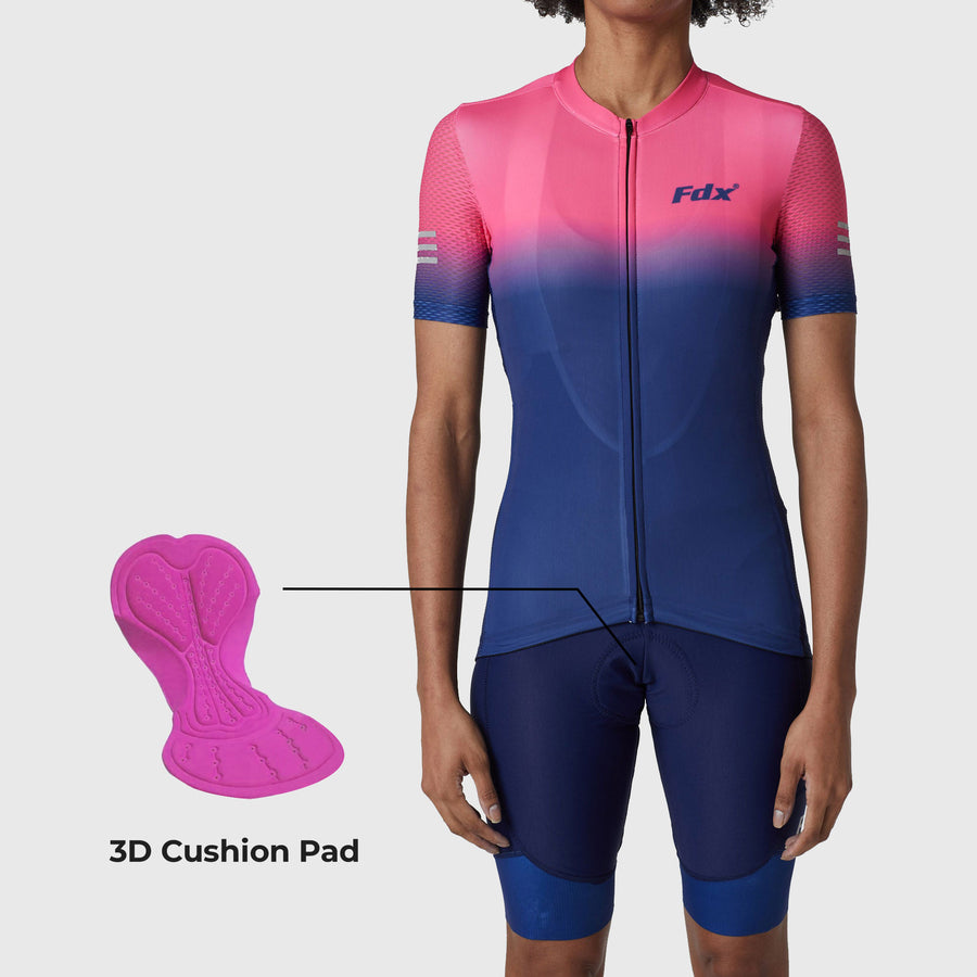 Duo Women's Cargo Bib Shorts Blue