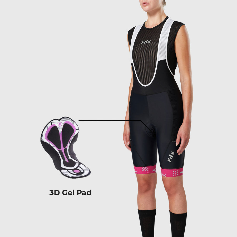 All Day Women's Cargo Bib Shorts Pink