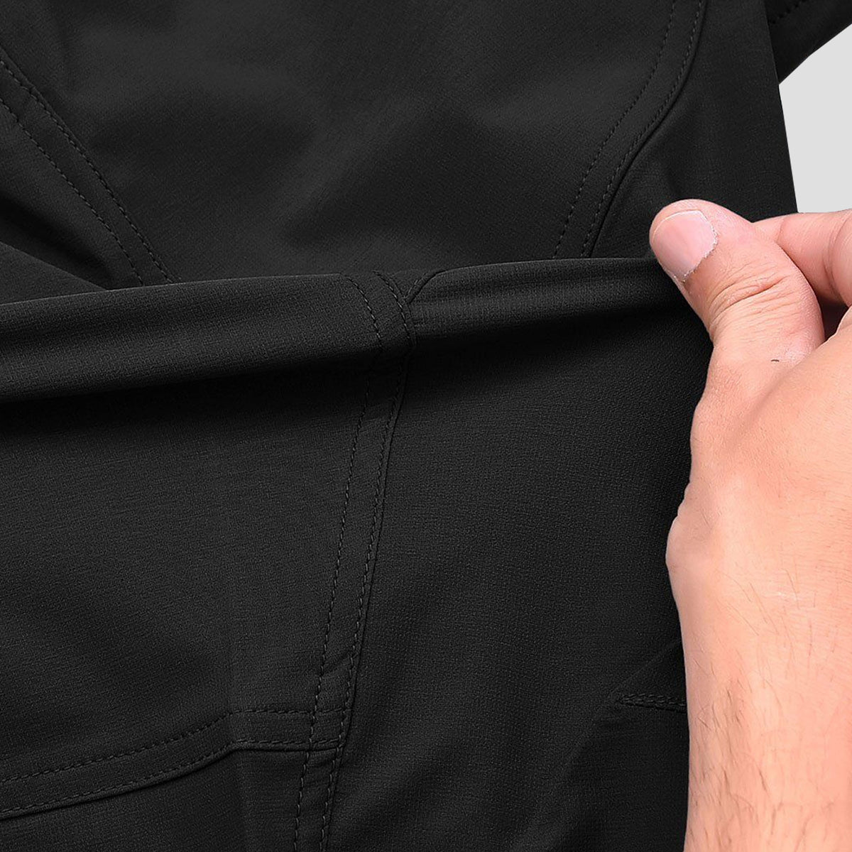 Fdx Mens Black Cycling MTB Shorts for Summer Best Road & Mountain Bike Baggy Shorts for off Road - Nomad