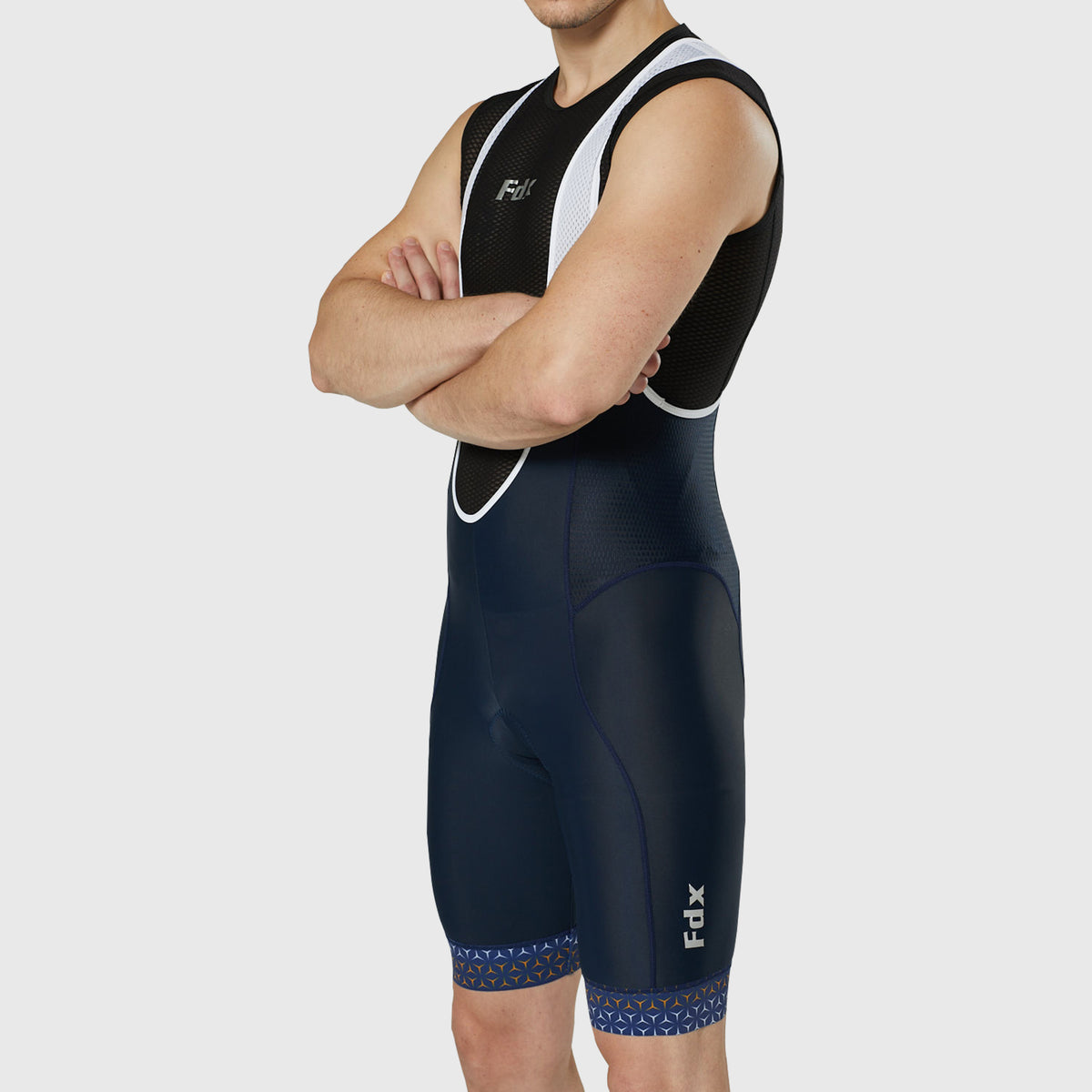 Men's Padded Cycling Bib Shorts – Blue – Quick Dry Lycra & Spandex – Sizes S To 5XL