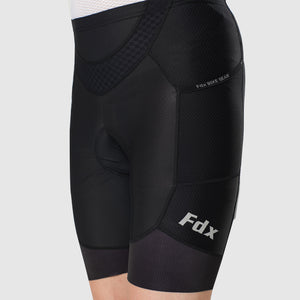 FDX Men’s Black Cycling Shorts 3D Gel Padded summer road bike shorts - Breathable Quick Dry bike shorts, lightweight comfortable shorts for riding