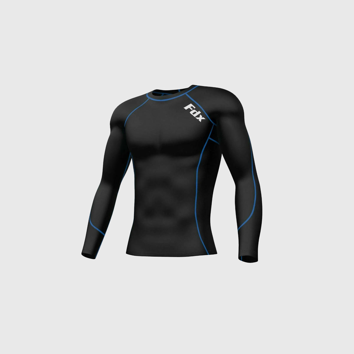 Men High Neck Compression Base Layer Tops Gym Tights Athletic Long Sleeve  Shirt
