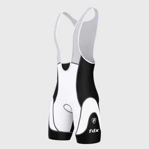 FDX Men’s Black Cycling Bib Shorts 3D Gel Padded Breathable Quick Dry bibs, comfortable biking bibs ultra-light stretchable shorts with Back mush Panel