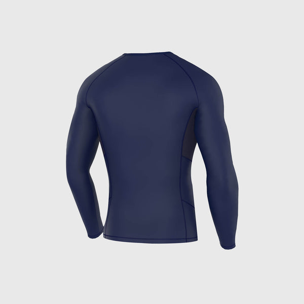 Fdx Recoil Men's Full Sleeves Thermal Base LayerTop Blue | FDX Sports®