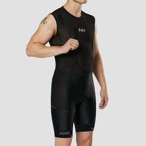 Fdx Mens Black 3D Anti Bacterial Gel Padded Cycling Bib Shorts For Summer Roubaix Thermal Fleece Reflective Warm Leggings - All Day Bike Shorts