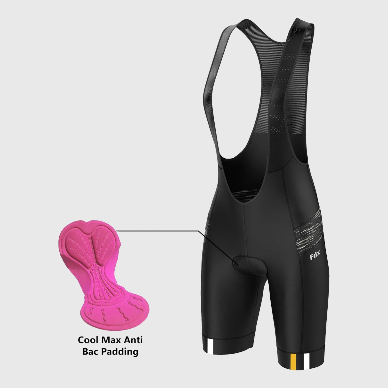 Women’s Yellow & Black Cycling Bib Shorts 3D Gel Padded comfortable biking bibs - Breathable Quick Dry bibs, ultra-light stretchable shorts with pockets