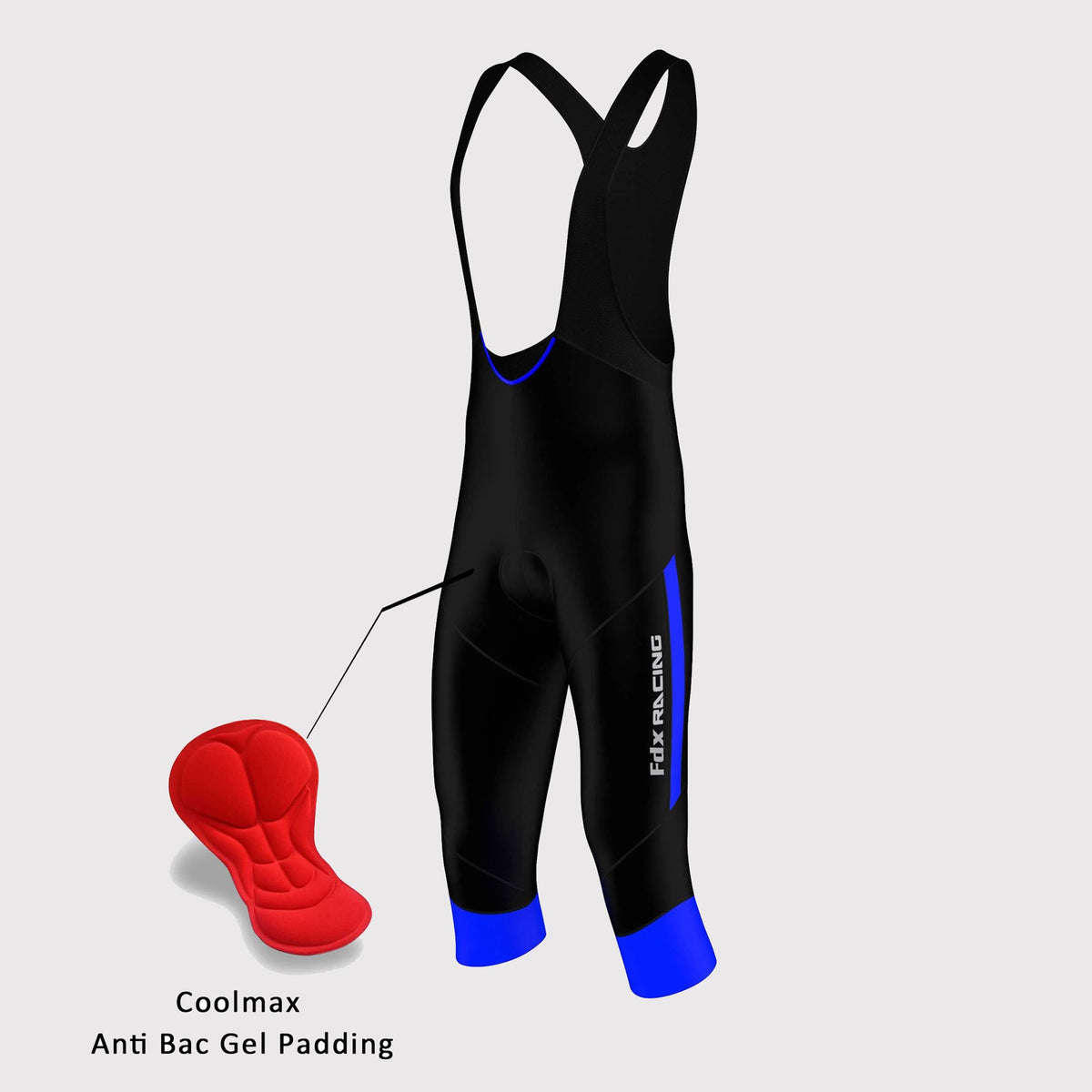 BALEAF Women's 3D Padded Cycling Pants Bike Shorts Leggings Capris  Breathable 3/4 Tights UPF 50+ Blue Line Size L