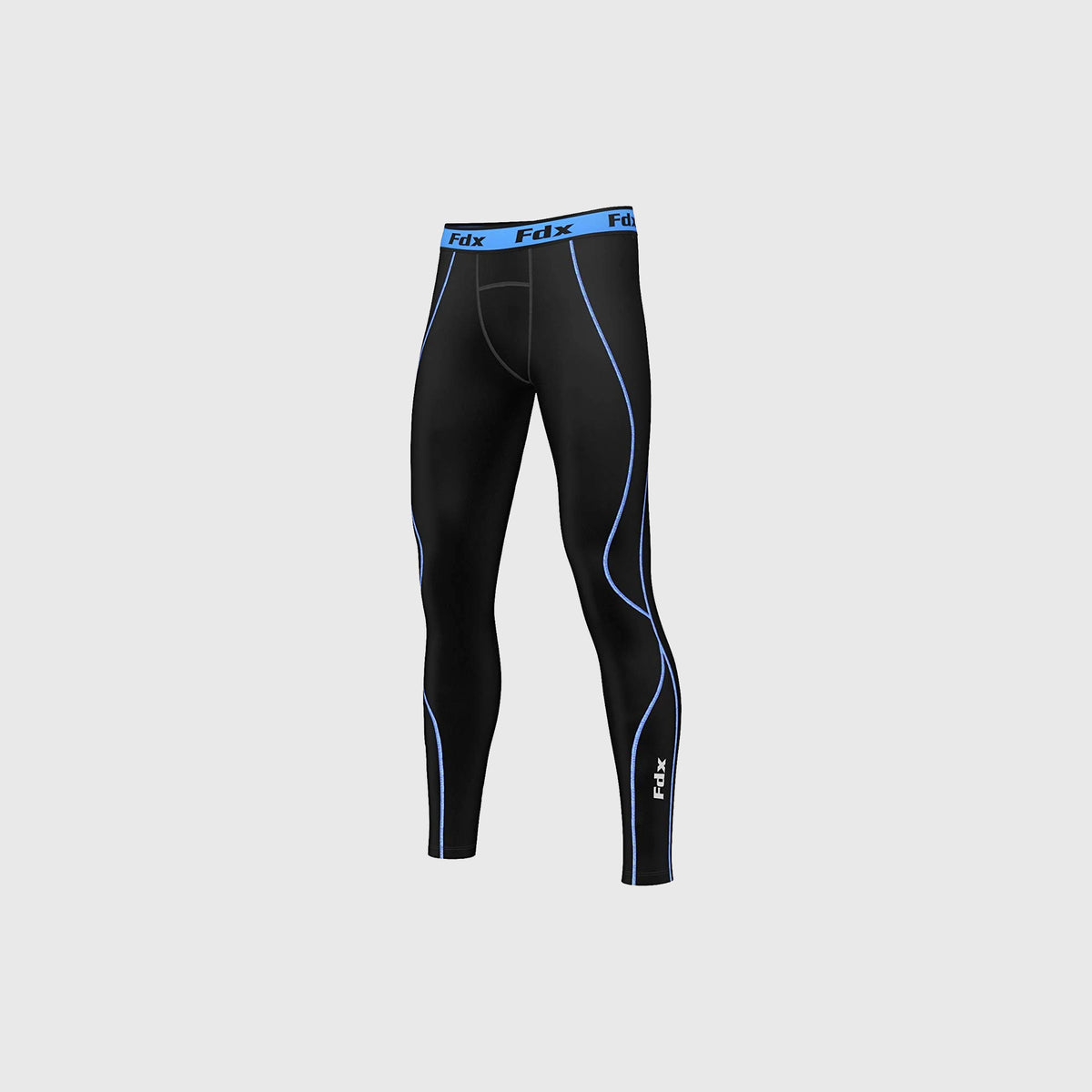 Fdx Blitz Men's All Weather Compression Tights Grey, Blue, Red