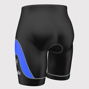 Fdx Mens Black & Blue Gel Padded Cycling Shorts for Summer Best Outdoor Knickers Road Bike Short Length Pants - Windrift