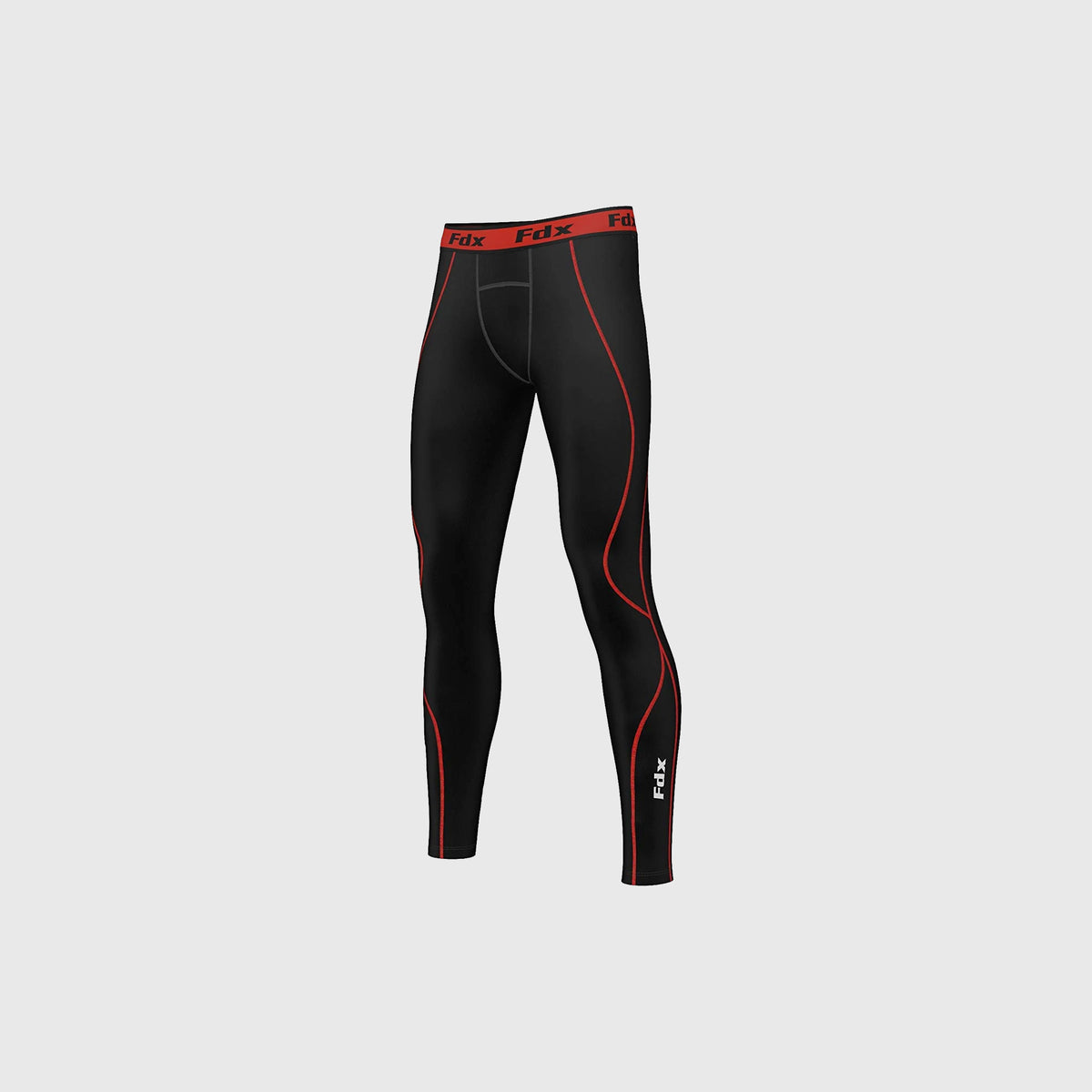 Fdx Blitz Men's Red Set Skin Fit Top & Compression Leggings