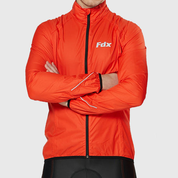 Fdx J20 Red Windproof & Waterproof Men's & Boy's Cycling Jacket