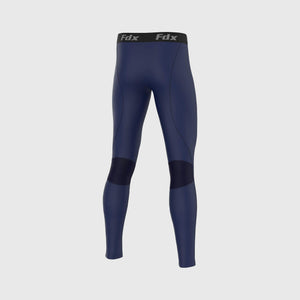 Fdx Men's Navy Blue Compression Base layer Tights Lightweight Breathable Mesh Fabric Skin Layer Tights Cycling Gear UK
