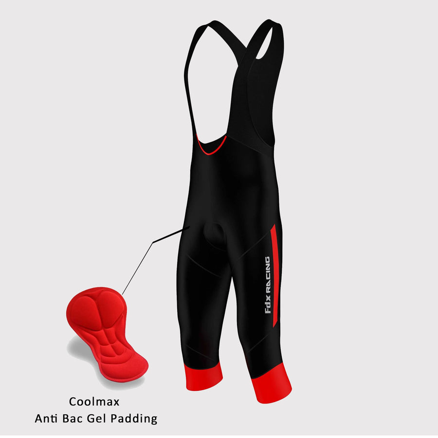 Gallop Men's 3/4 Bib Tights Red