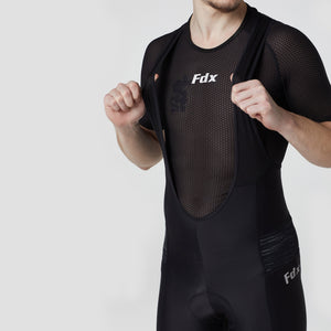 Fdx Breathable Mens Gel Padded Cycling Bib Shorts Black & Grey For Summer Roubaix Thermal Fleece Reflective Warm Stretchable Leggings - Velos Bike Shorts