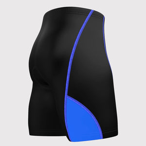 Fdx Mens Black & Blue Gel Padded Cycling Shorts for Summer Best Outdoor Knickers Road Bike Short Length Pants - Ezflow