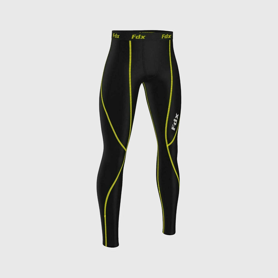 T5 Men's Compression Tights Yellow