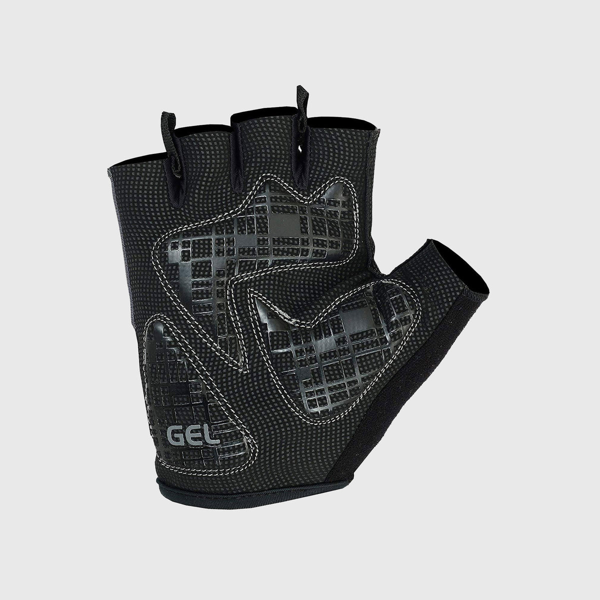 Fdx Unisex Grey Short Finger Gloves Summer Gel Padded Mountain Bike Mitts Lightweight Comfort Cycling Gear UK