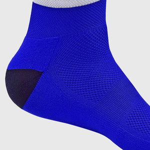 Fdx Unisex Blue Cycling Compression Socks Breathable Elasticity Mesh Panel Men Women Cycling Gear UK