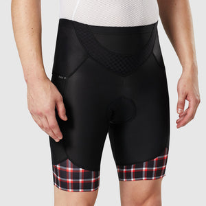 FDX Men’s Red & Black Cycling Shorts 3D Gel Padded road bike shorts - Breathable Quick Dry comfortable bike shorts, lightweight summer shorts for riding