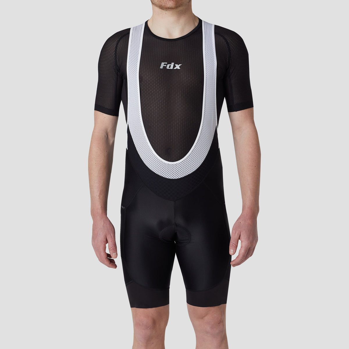 Fdx Essential Men's Padded Summer Cycling Bib Shorts Black FDX