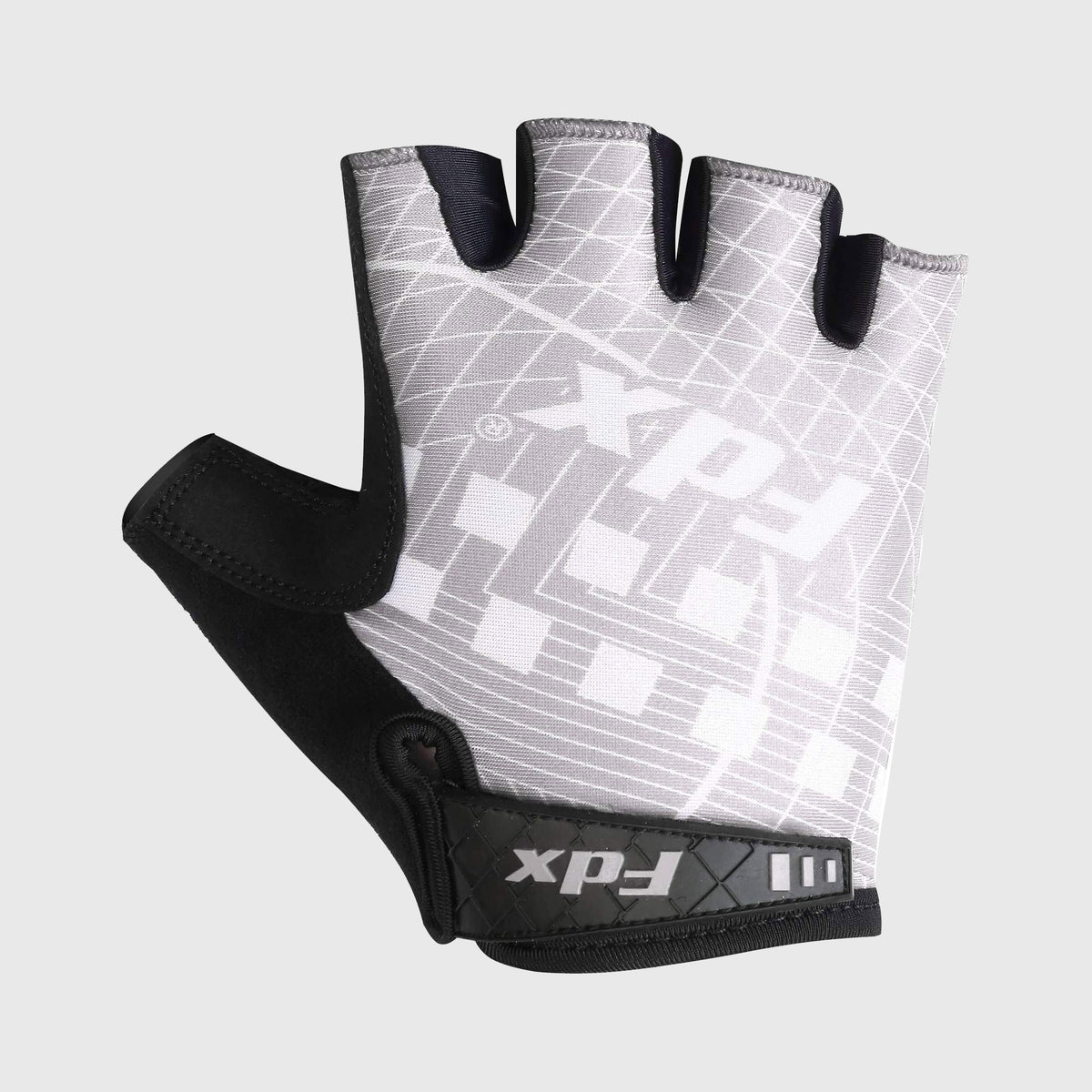 FDX Black & Grey short finger summer cycling Unisex gloves, shockproof women padded gloves, breathable quick dry anti-slip mitts mountain bike accessories